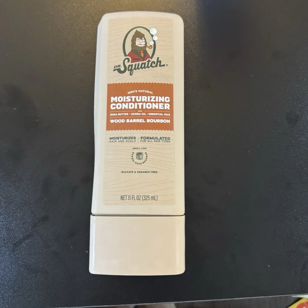 Dr Squatch Men's Natural Moisturizing Conditioner Wood Barrel Bourbon 11 fl‎ oz